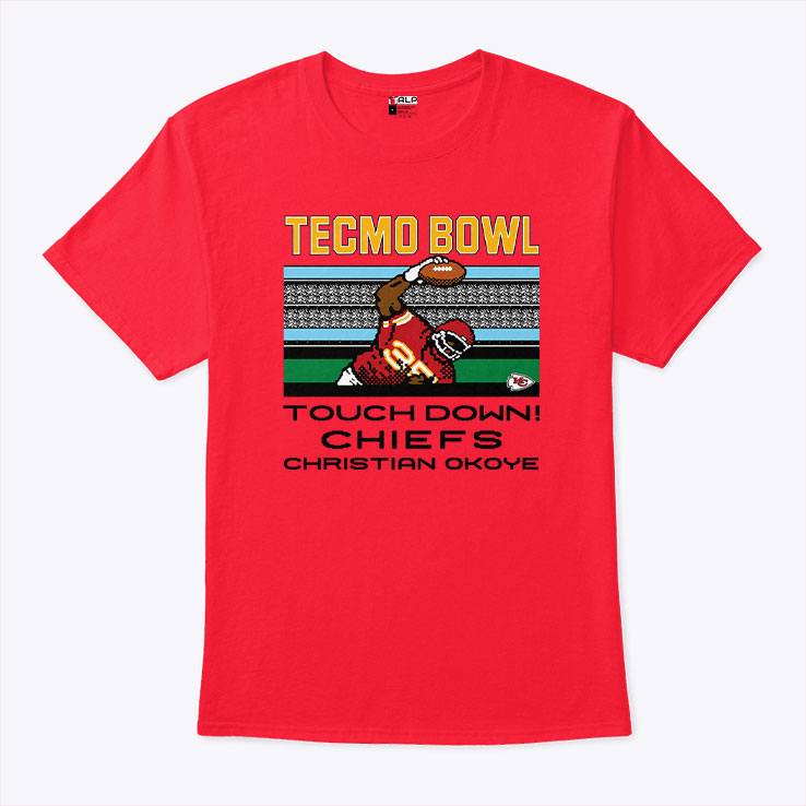 Tecmo Bowl Touchdown Chiefs Christian Okoye T Shirt Unisex