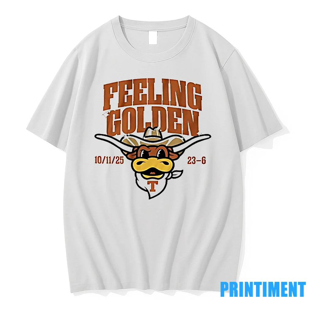 Texas Football Feeling Golden Mascot Cute Tshirts Sweater
