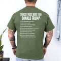 Things I Trust More Than Donald Trump T Shirt