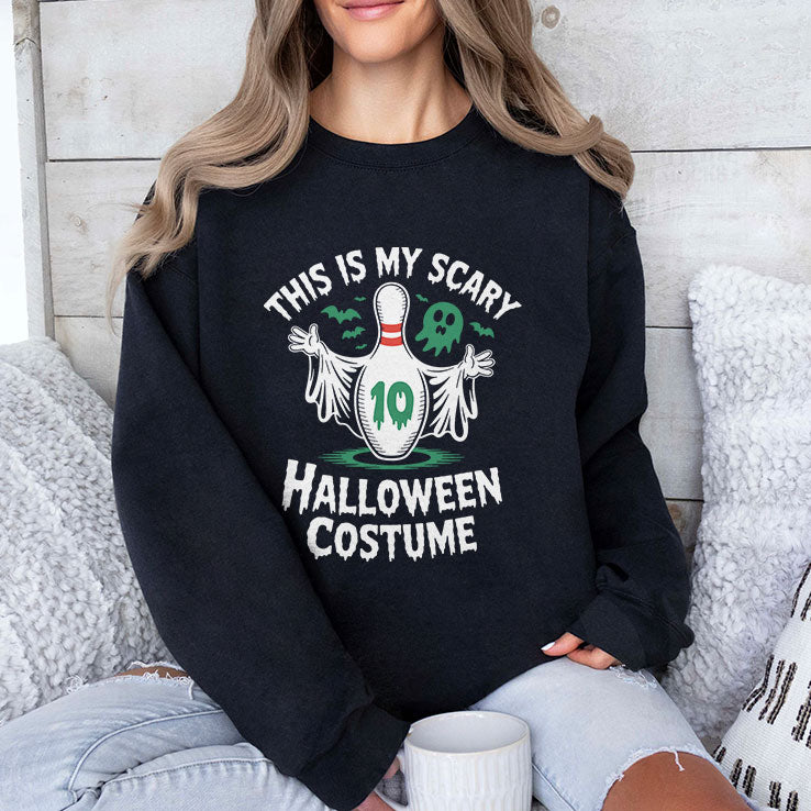 This Is My Scary Halloween Costume Bowling T Shirt