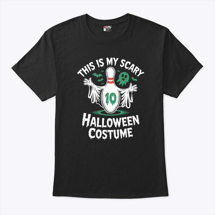 This Is My Scary Halloween Costume Bowling T Shirt