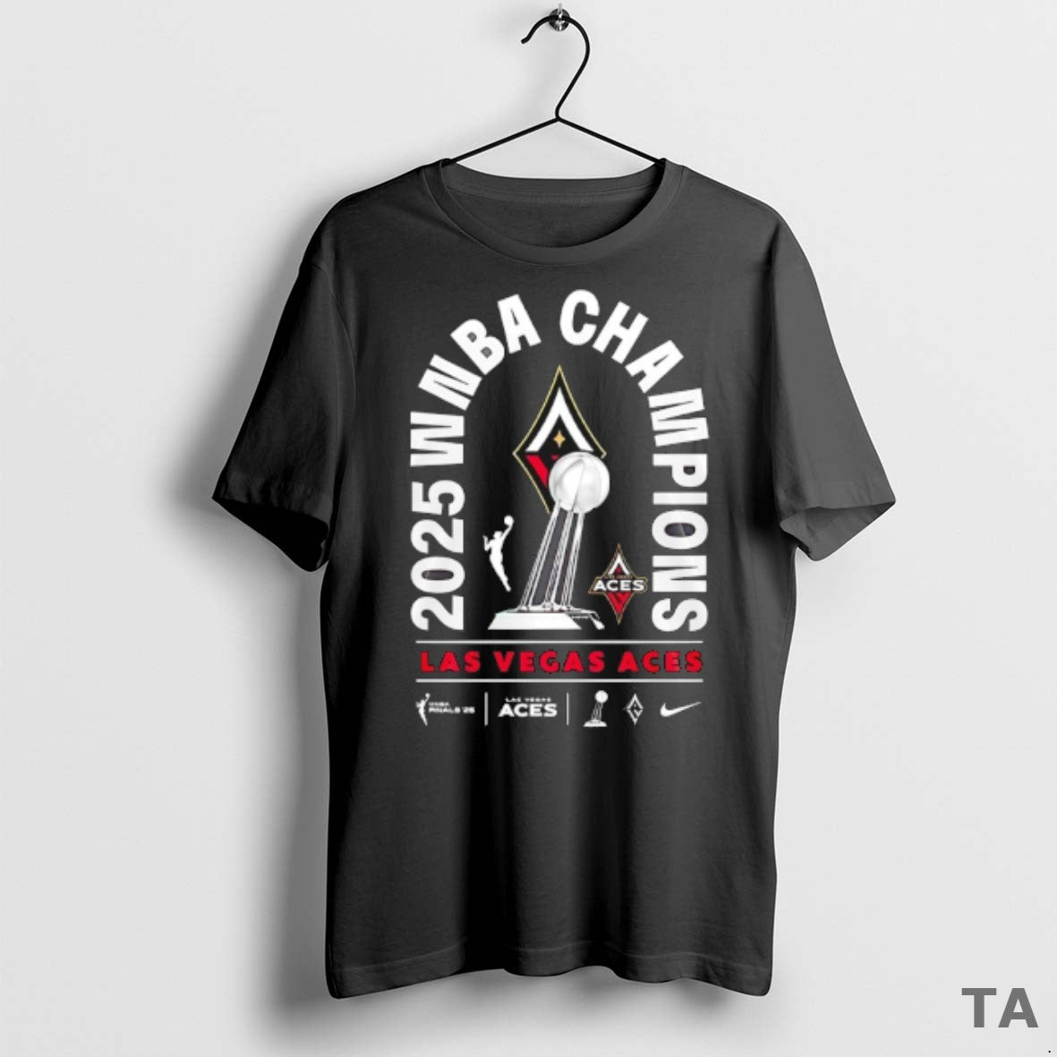 Top 2025 Wnba Champions Las Vegas Aces Trophy T Shirt Sweater