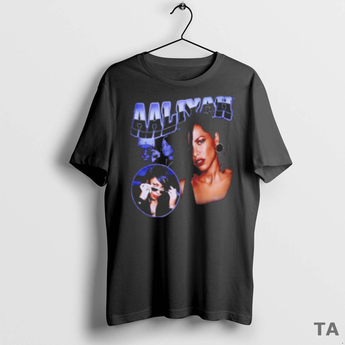 Top Aaliyah Photo Collage T Shirt Sweater