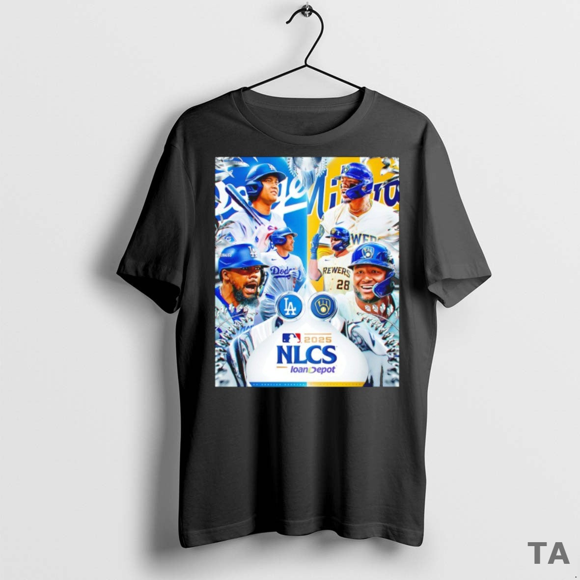 Top Los Angeles Dodgers Vs Milwaukee Brewers 2025 National League Championship Series T Shirt Sweater