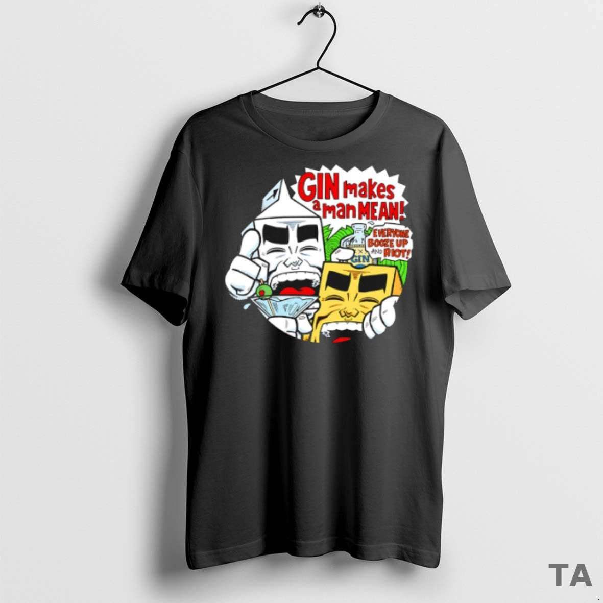 Top Milk And Cheese Gin Makes A Man Mean T Shirt Sweater