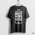 Top New York Yankees Mlb Tied For Most Wins In Regular Season 2025 Logo