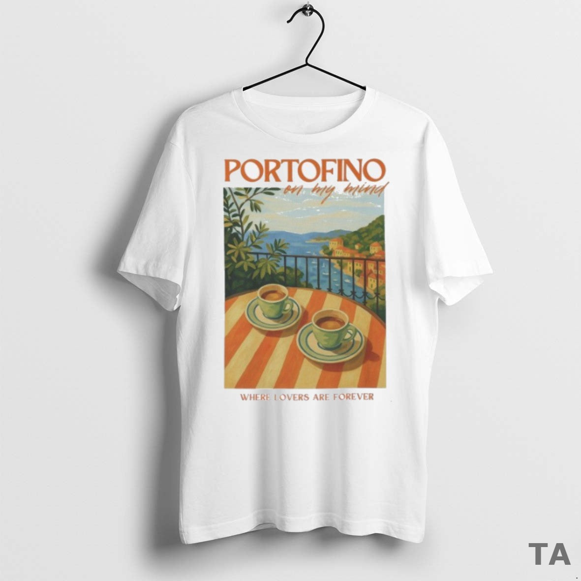 Top Portofino On My Mind Where Lovers Are Forever Showgirl T Shirt Sweater