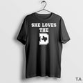 Top She Loves The D Texas Map New 2025 T Shirt Sweater