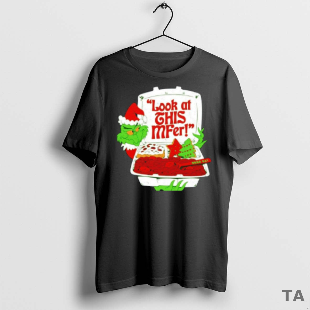 Top The Grinch Look At This Mfer Christmas T Shirt Sweater