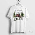 Trending Believe North Pole Train Christmas Festive Graphic Tee Shirt Sweater