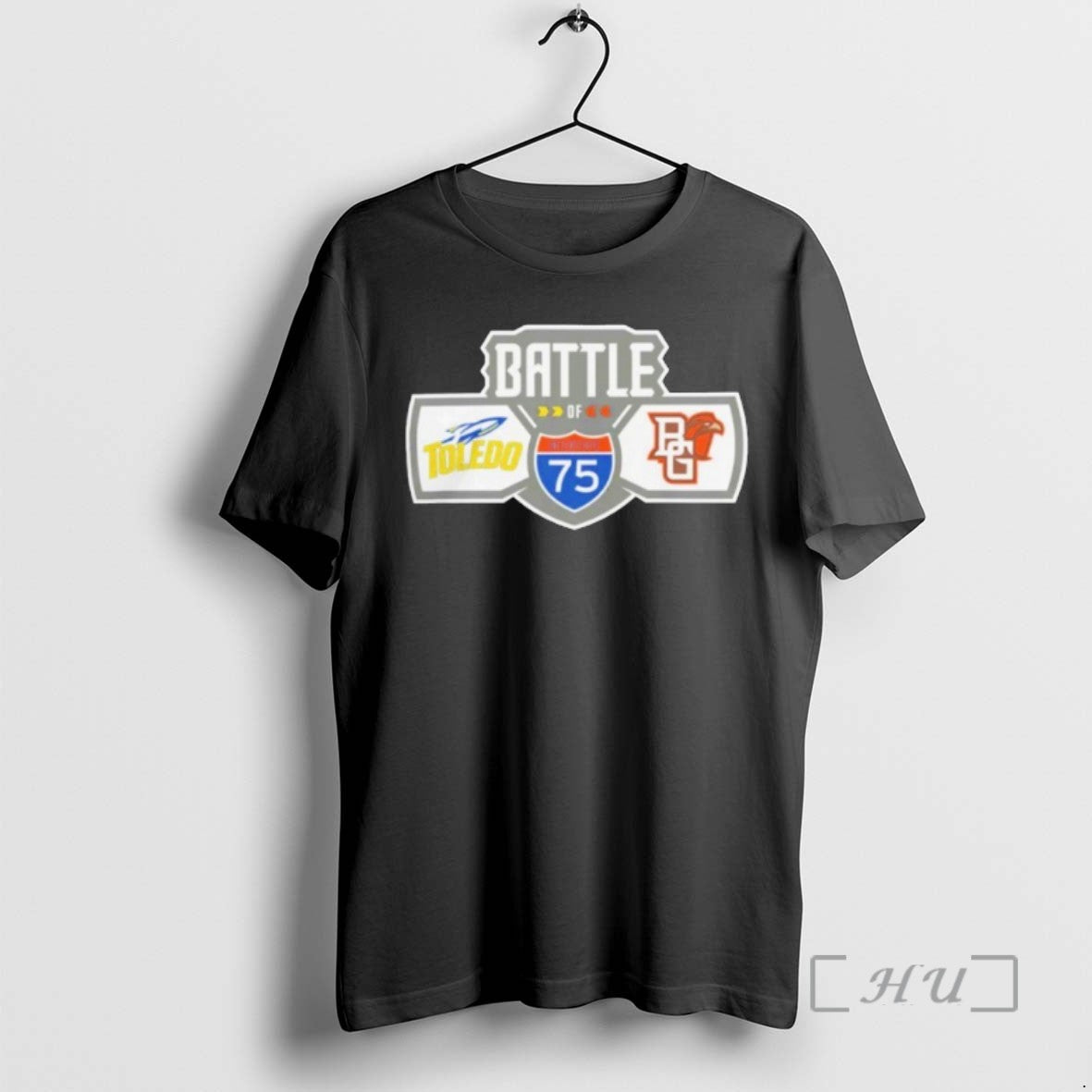 Trending Bowling Green Falcons Vs Toledo Rockets Football Battle Of I 75 Logo T Shirts