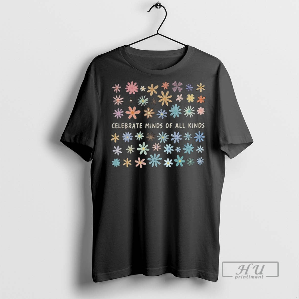 Trending Floral Celebrate Minds Of All Kinds Vintage Graphic Tee Shirt Sweatshirt Hoodies