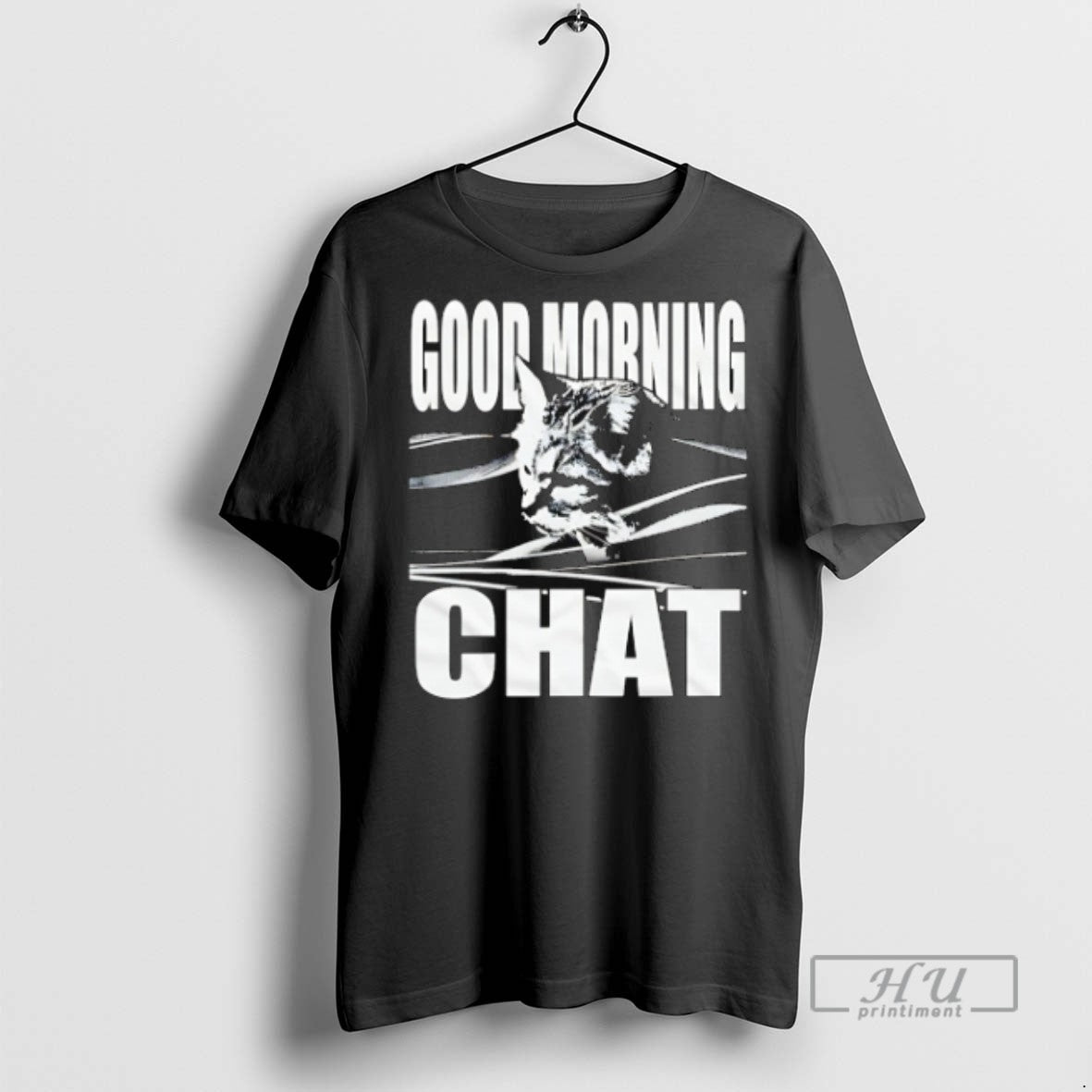 Trending Good Morning Chat Cat Vintage T Shirts Sweatshirt Hoodies