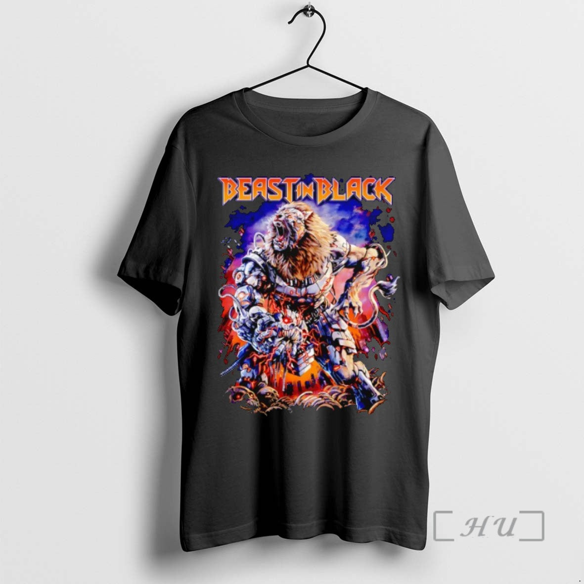 Trending Heavy Metal Beast In Black Tee Shirt Sweater