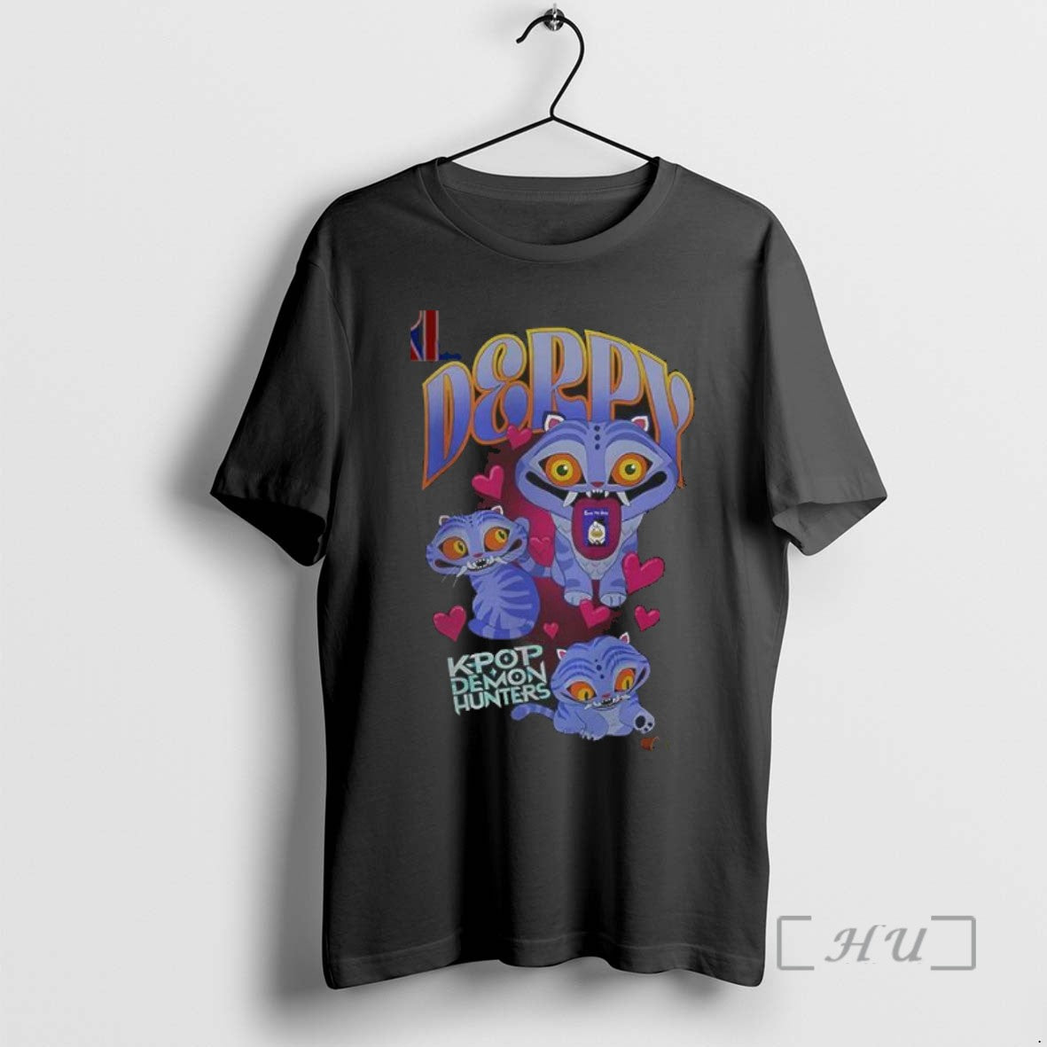 Trending Kpop Demon Hunters Derpy Collage Tee Shirt Sweater