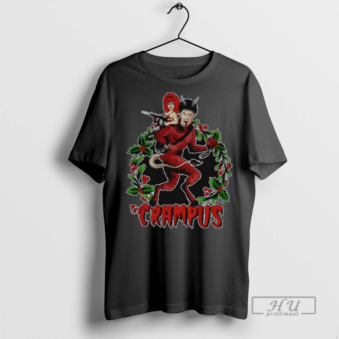 Trending Krampus The Crampus Cartoon Horror Halloween Graphic Tee Shirt Sweatshirt Hoodies