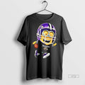 Trending Minions Is Holding A Ball And Smiling At Baltimore Ravens Graphic Tee Shirt Sweater