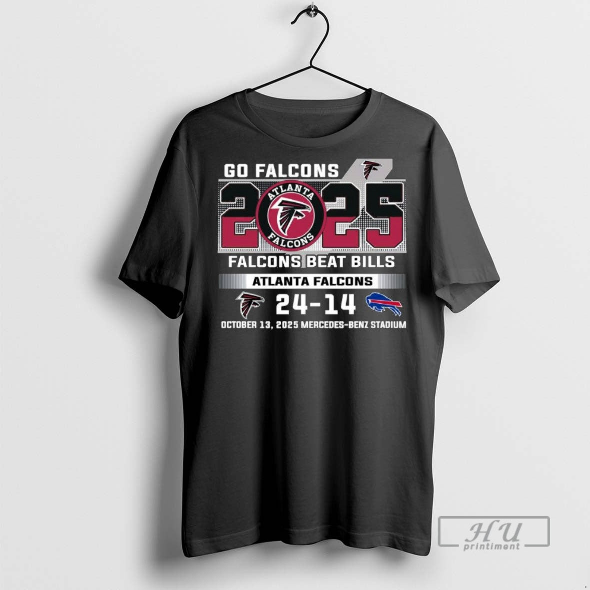 Trending Officials Atlanta Falcons 2025 Falcons Beat Bills 24 14 Score T Shirt Sweatshirt Hoodies