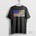 Trending Officials God Family Country Freedom Usa Flag T Shirt Sweatshirt Hoodies