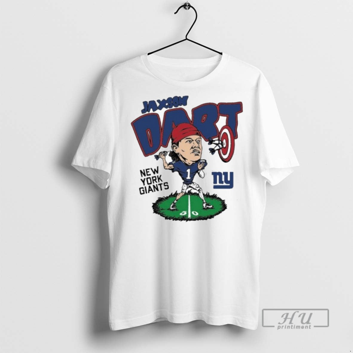 Trending Officials Jaxson Dart New York Giants Caricature T Shirt Sweatshirt Hoodies