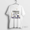 Trending Officials Sundays Are For Jesus And The New Yor Giants Football T Shirt