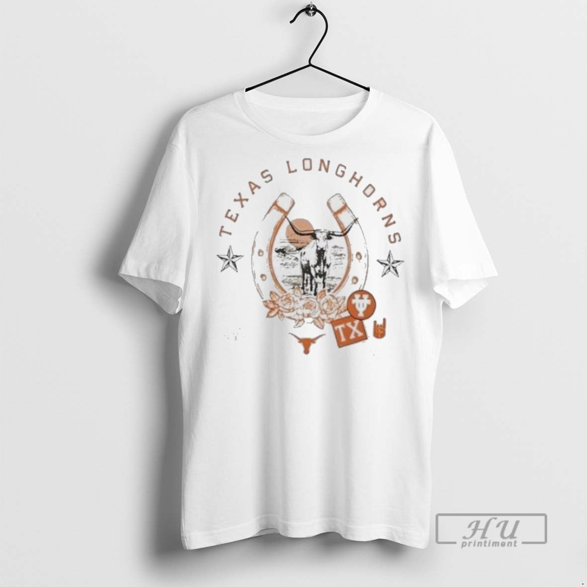 Trending Officials Texas Longhorns Bevo In Horseshoe African Buffalo T Shirt Sweatshirt Hoodies