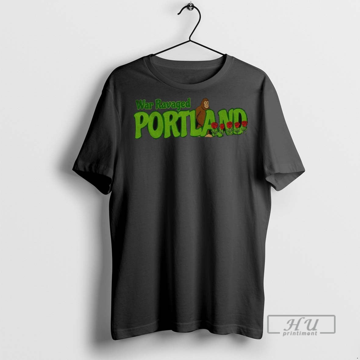 Trending Officials War Ravaged Portland Bigfoot Graphic T Shirt Sweatshirt Hoodies