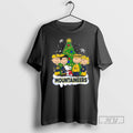 Trending Officials West Virginia Mountaineers And Peanuts Character Merry Christmas 2025 T Shirt Sweatshirt Hoodies