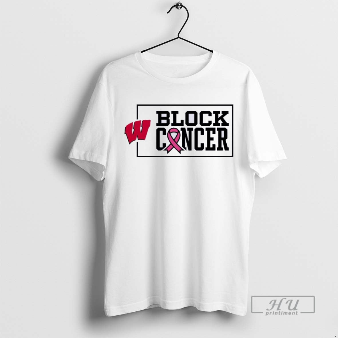 Trending Officials Wisconsin Badgers Block Cancer Pink Ribbon T Shirt Sweatshirt Hoodies
