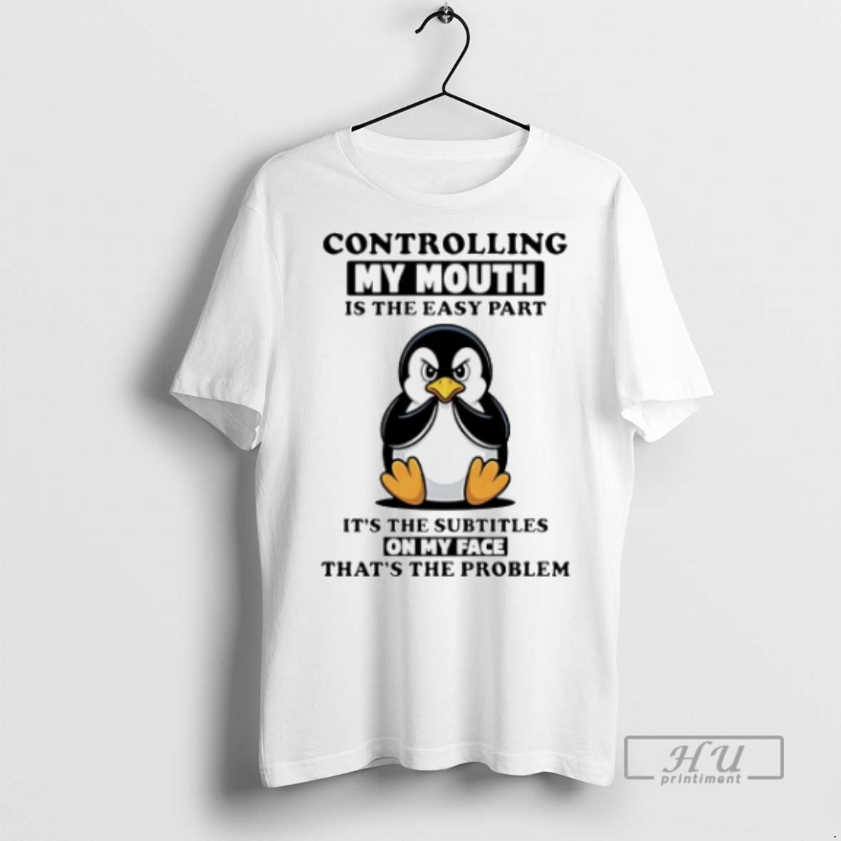 Trending Penguin Controlling My Mouth Is The Easy Part Its The Subtitles On My Face