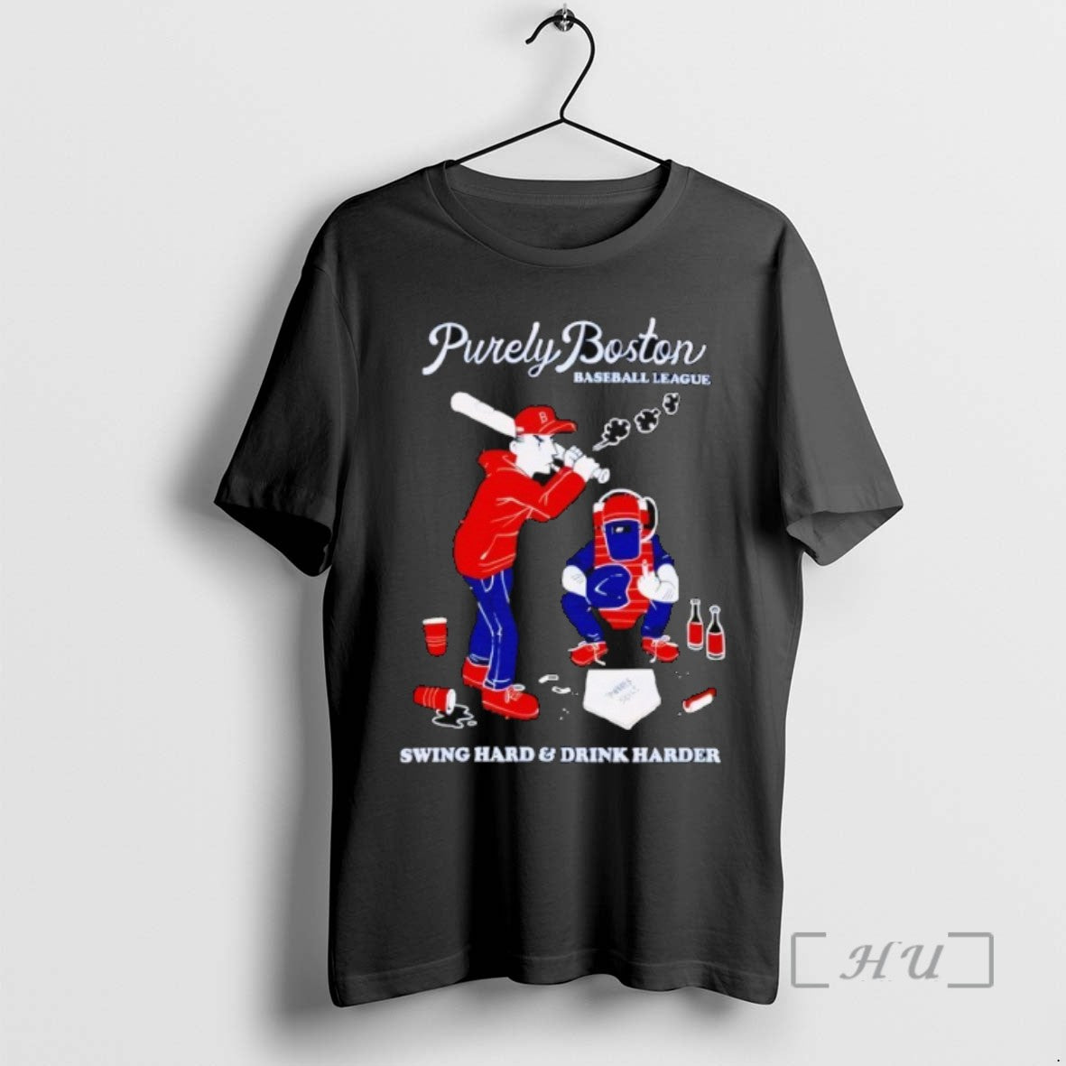 Trending Purely Boston Baseball League Swing Hard And Drink Harder