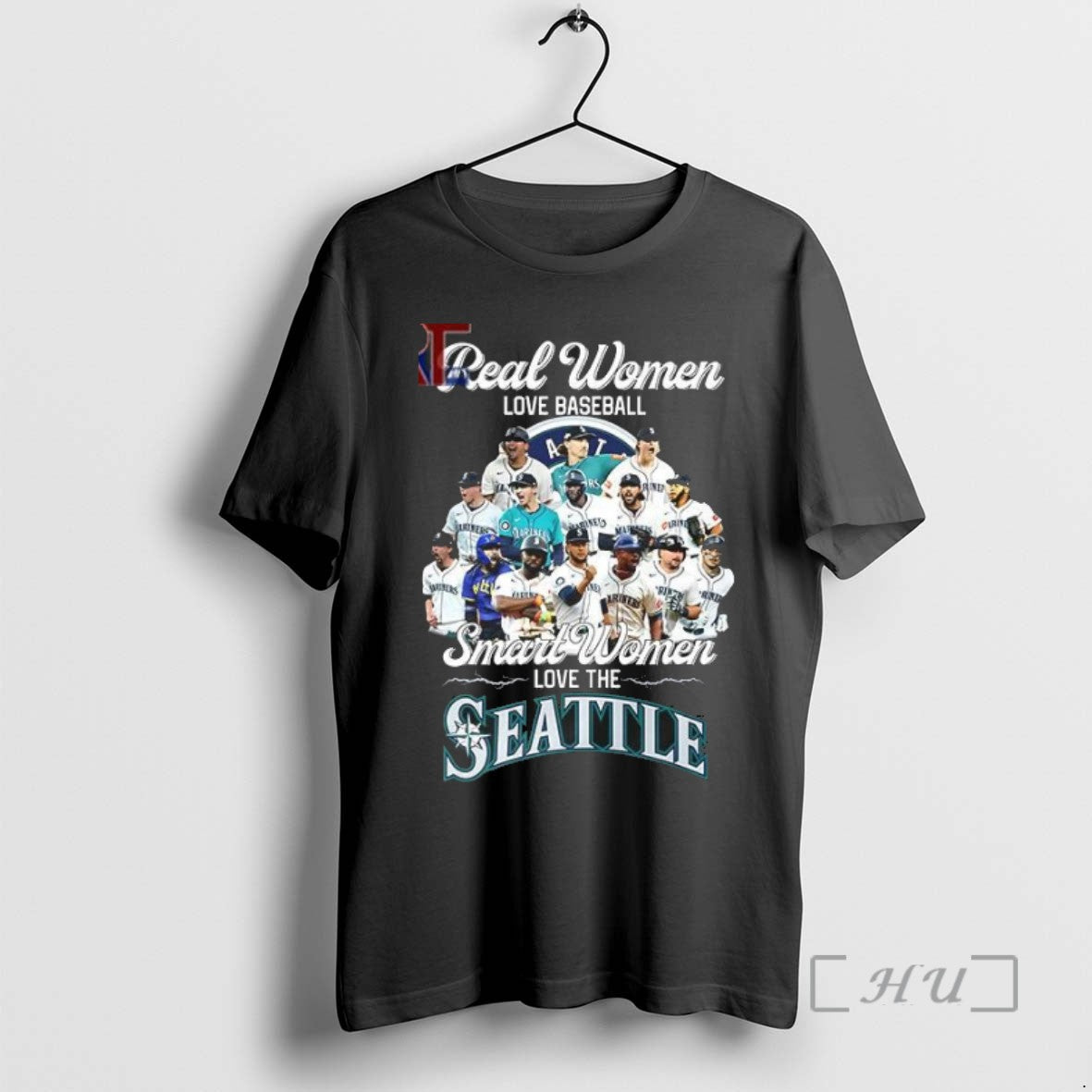 Trending Real Women Love Baseball Smart Women Love The Seattle Tee Shirt Sweater