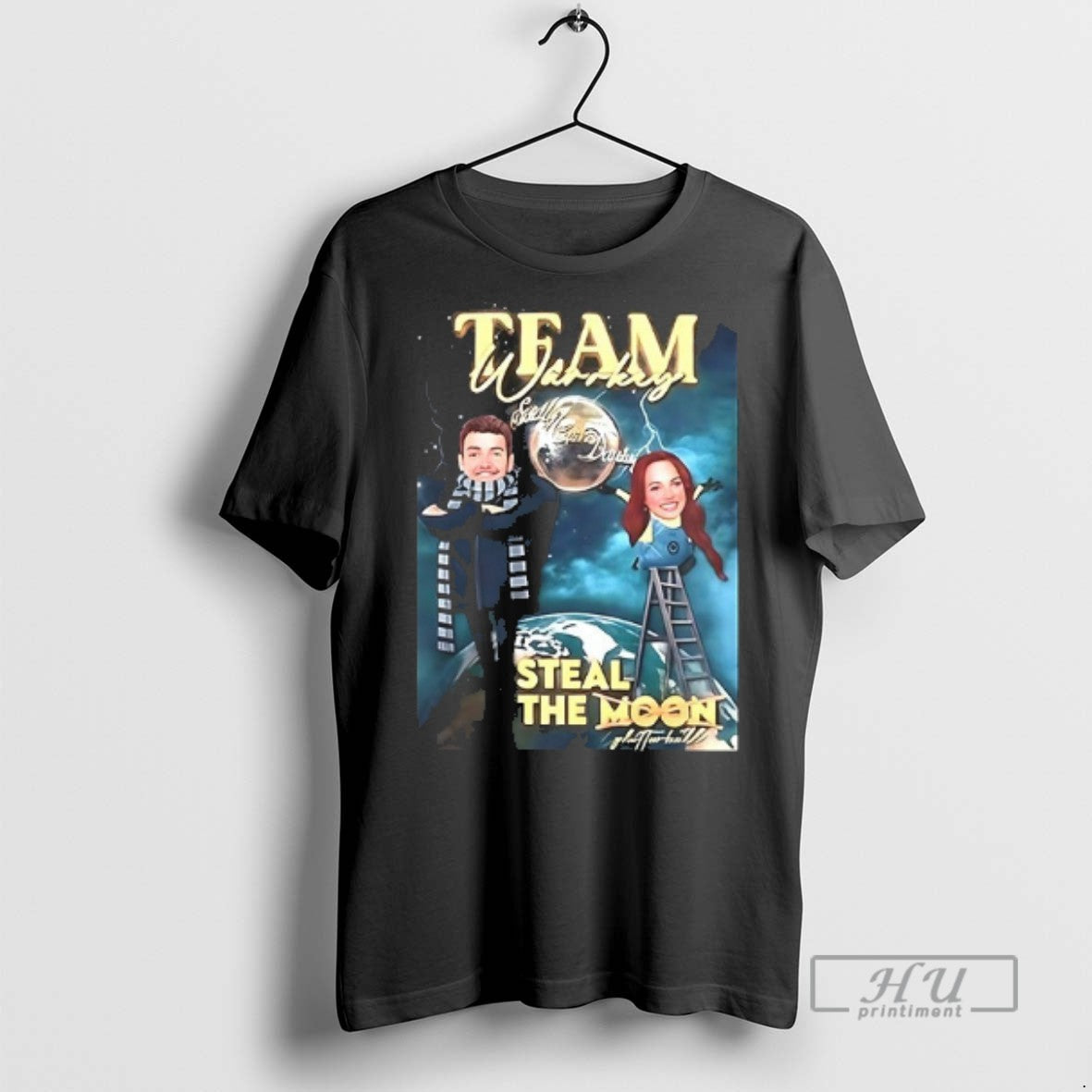 Trending Team Warrky Sarah And David Steal The Moon T Shirts Sweatshirt Hoodies