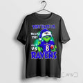 Trending The Grinch They Hate Us Because They Aint Us Baltimore Ravens Christmas T Shirts