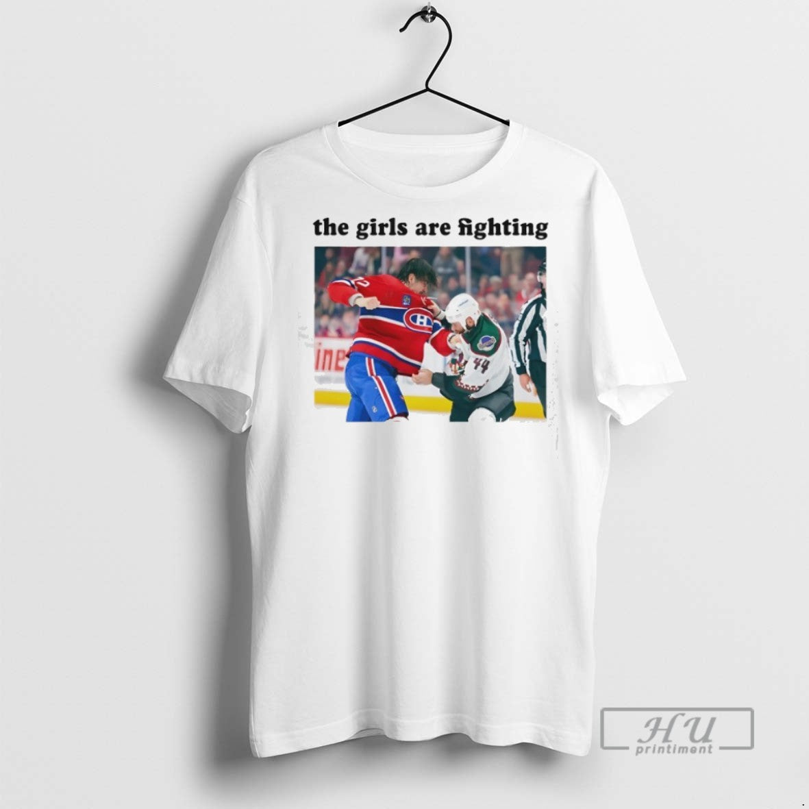 Trending The Girls Are Fighting Montreal Canadiens Vs Arizona Coyotes Hockey T Shirts Sweatshirt Hoodies