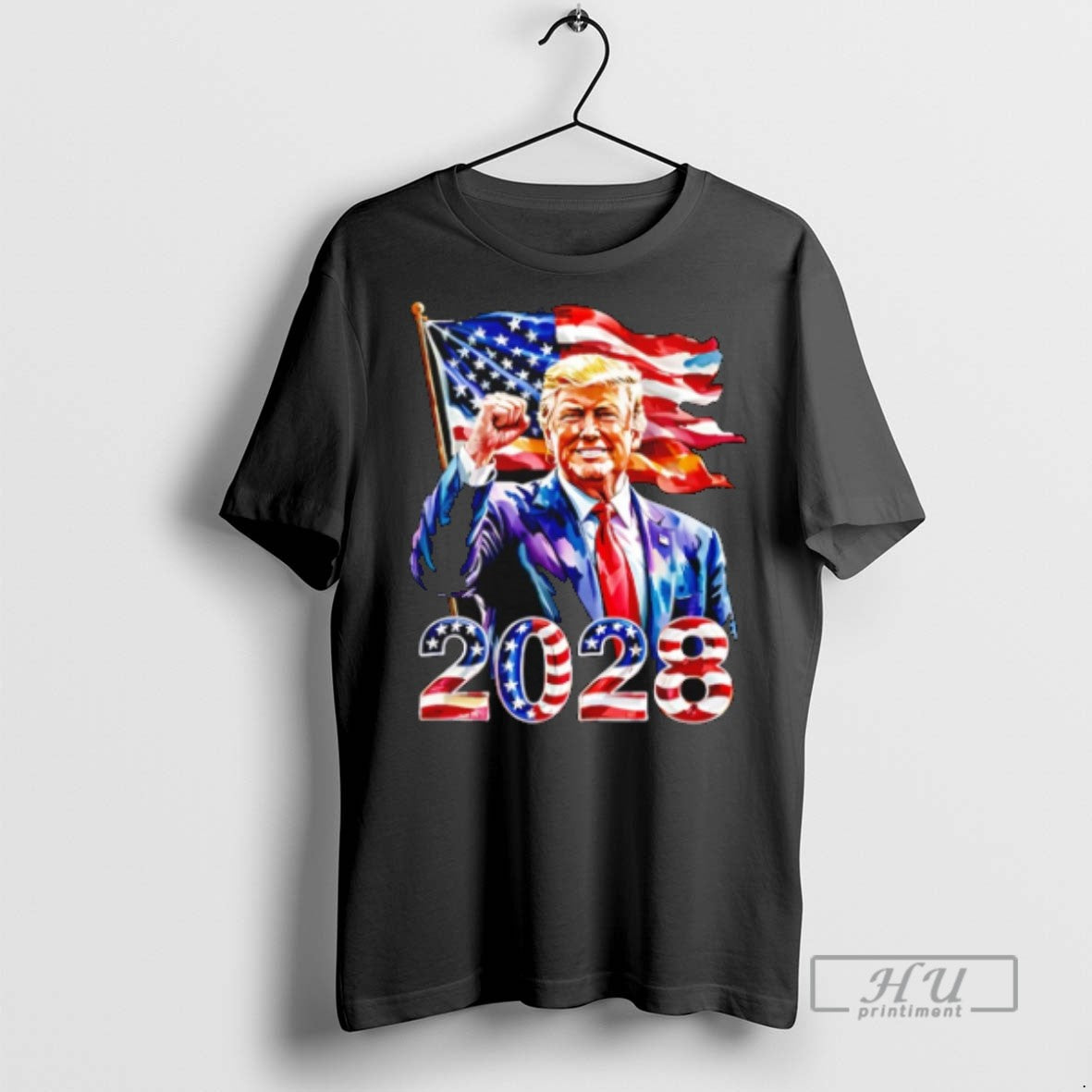 Trending Trump For President 2028 Usa Flag T Shirts Sweatshirt Hoodies