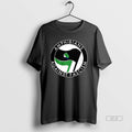Trendy Amphibians Against Fascism Frog Flag