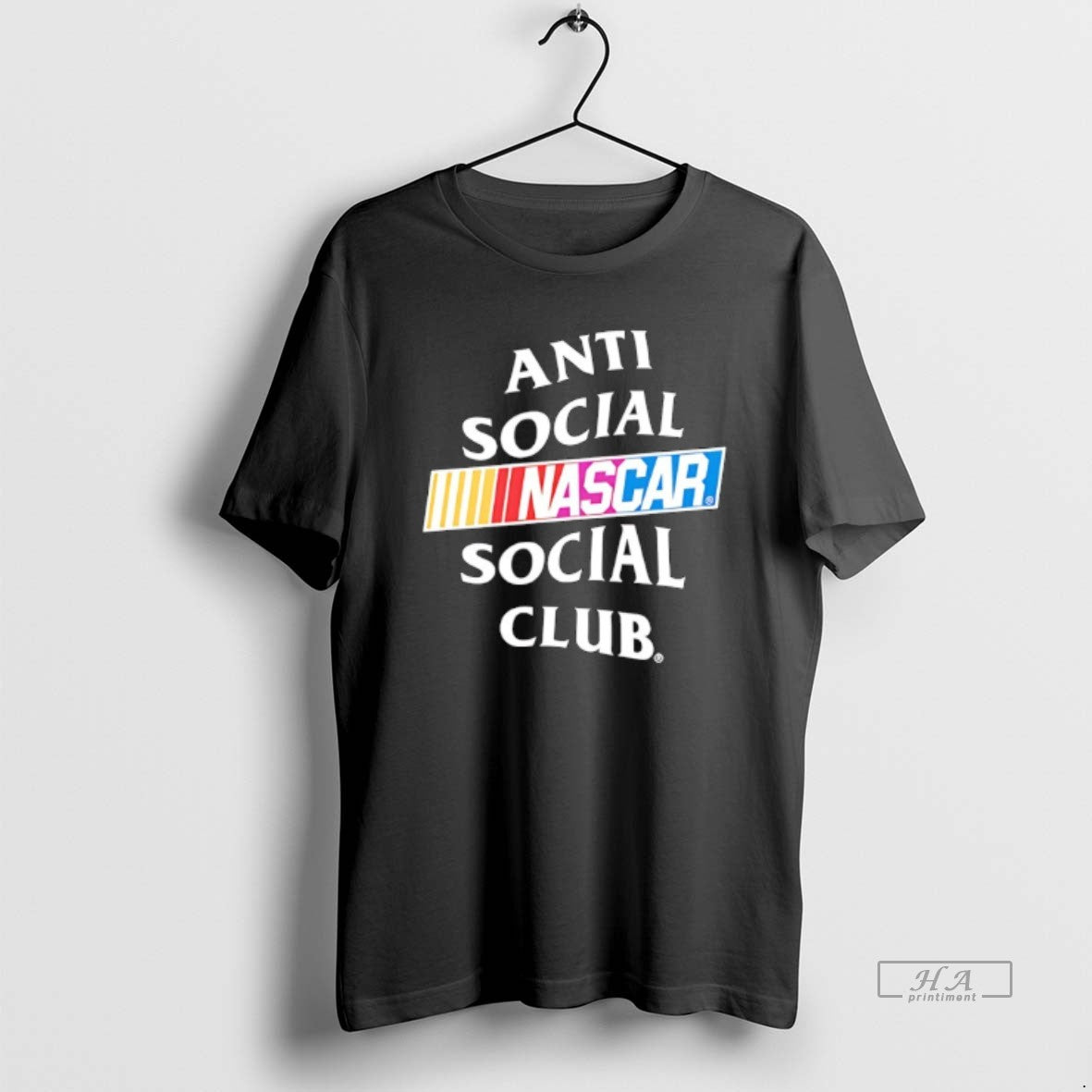 Trendy Anti Social Social Club X Nascar Game Logo