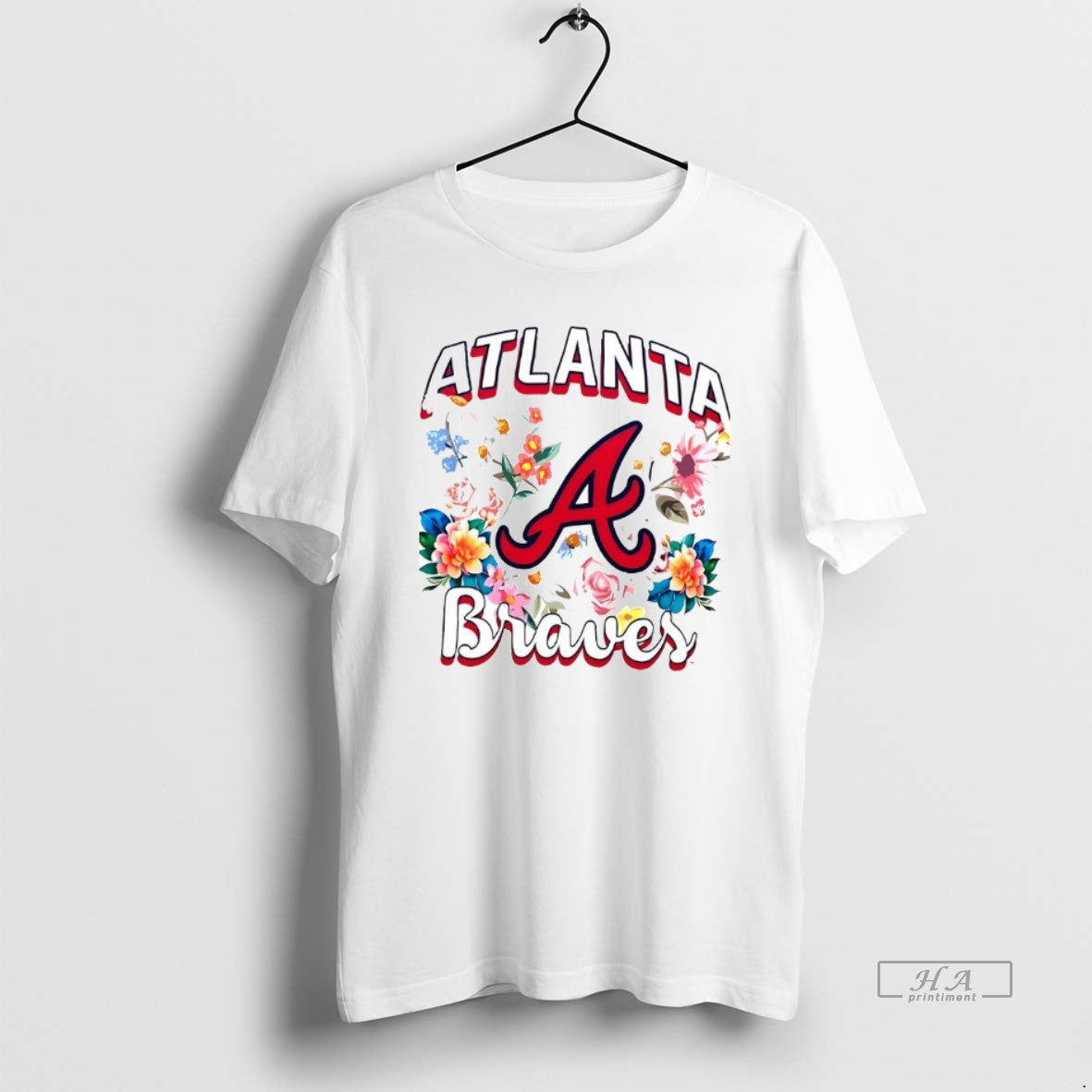Trendy Atlanta Braves Flowers Graphic Pullover