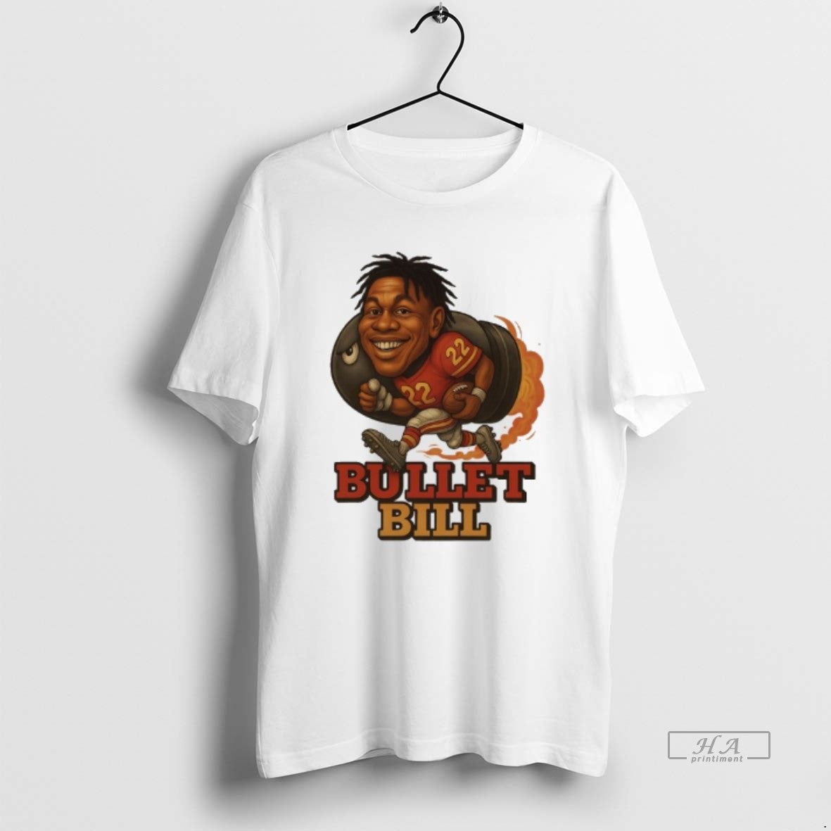 Trendy Bullet Bill Bill Croskey Merritt Washington Commanders Player Caricature