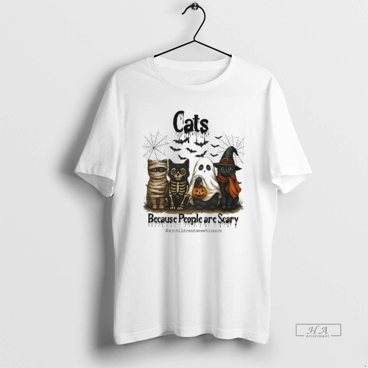 Trendy Cats Because People Are Scary Halloween