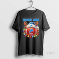 Trendy Detroit Lions Football With Santa Deer Hat Christmas Blackshirt