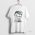 Trendy Frida Kahlo Las Tres Fridas Faces Mens White Tee