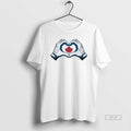 Trendy George Springer Toronto Blue Jays Alds Game 1 Heart Mens White Tee