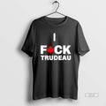 Trendy I Fuck Trudeau Canada Blackshirt
