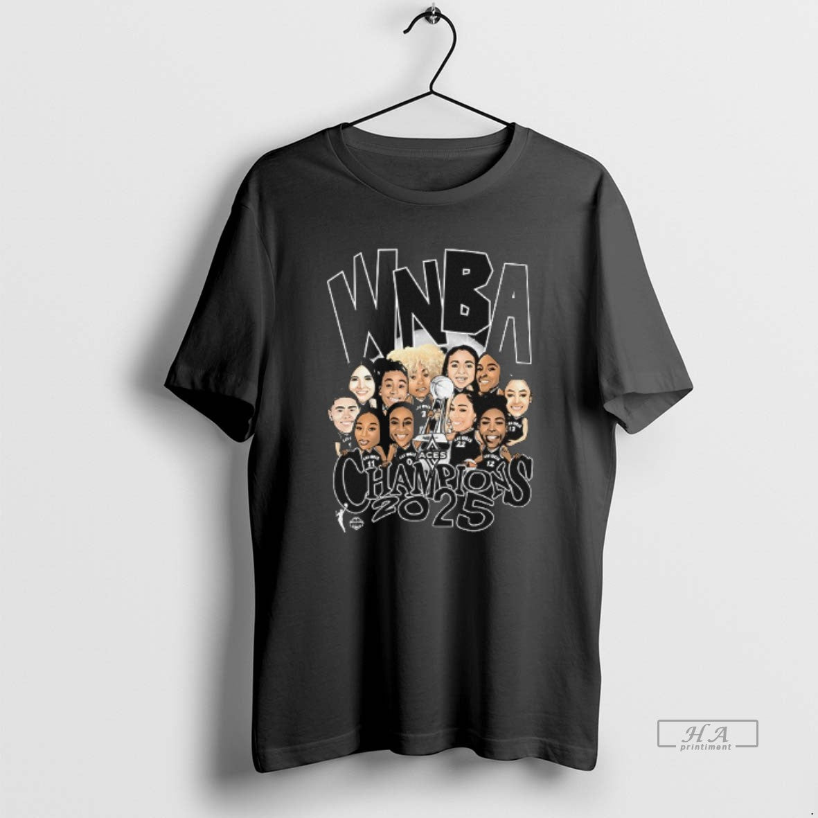 Trendy Las Vegas Aces 2025 Wnba Champs Roster 2 Sided