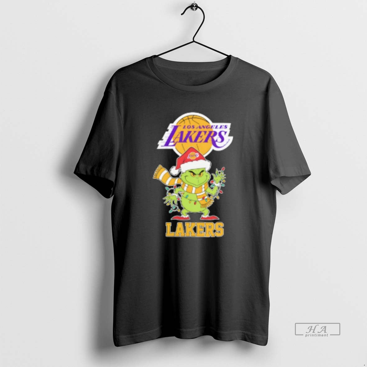 Trendy Los Angeles Lakers Christmas Grinch Santa Holiday