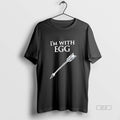 Trendy Peter Claffey Wearing Im With Egg Blackshirt