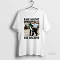 Trendy Rage Against The Machine Portland Frog Protest Meme Mens White Tee