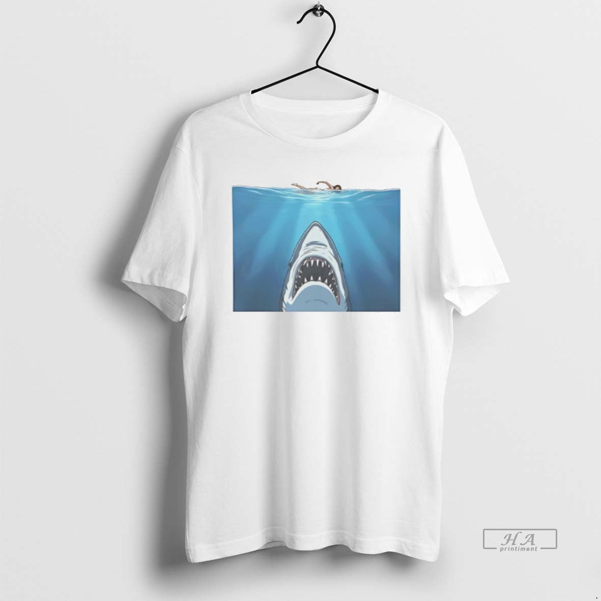Trendy Shark Attack Jaws Parody Movie Scene